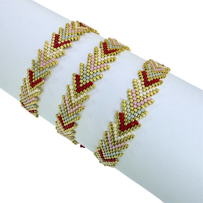 Pulsera Chevron Red