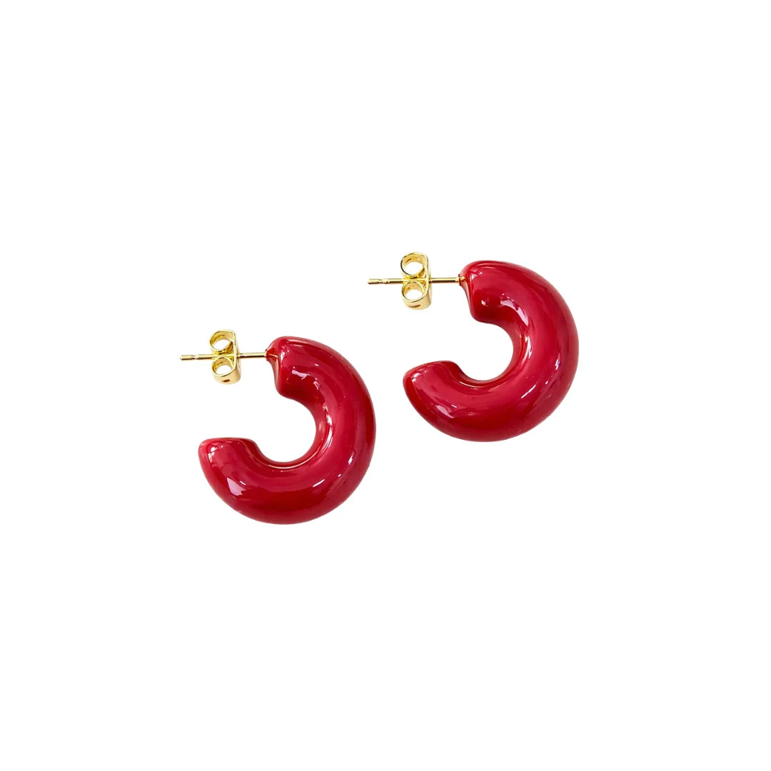 Aretes Bloomy Red