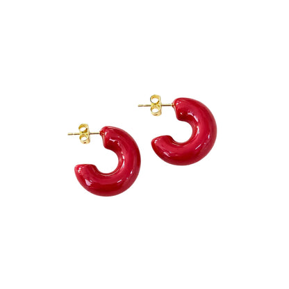 Aretes Bloomy Red