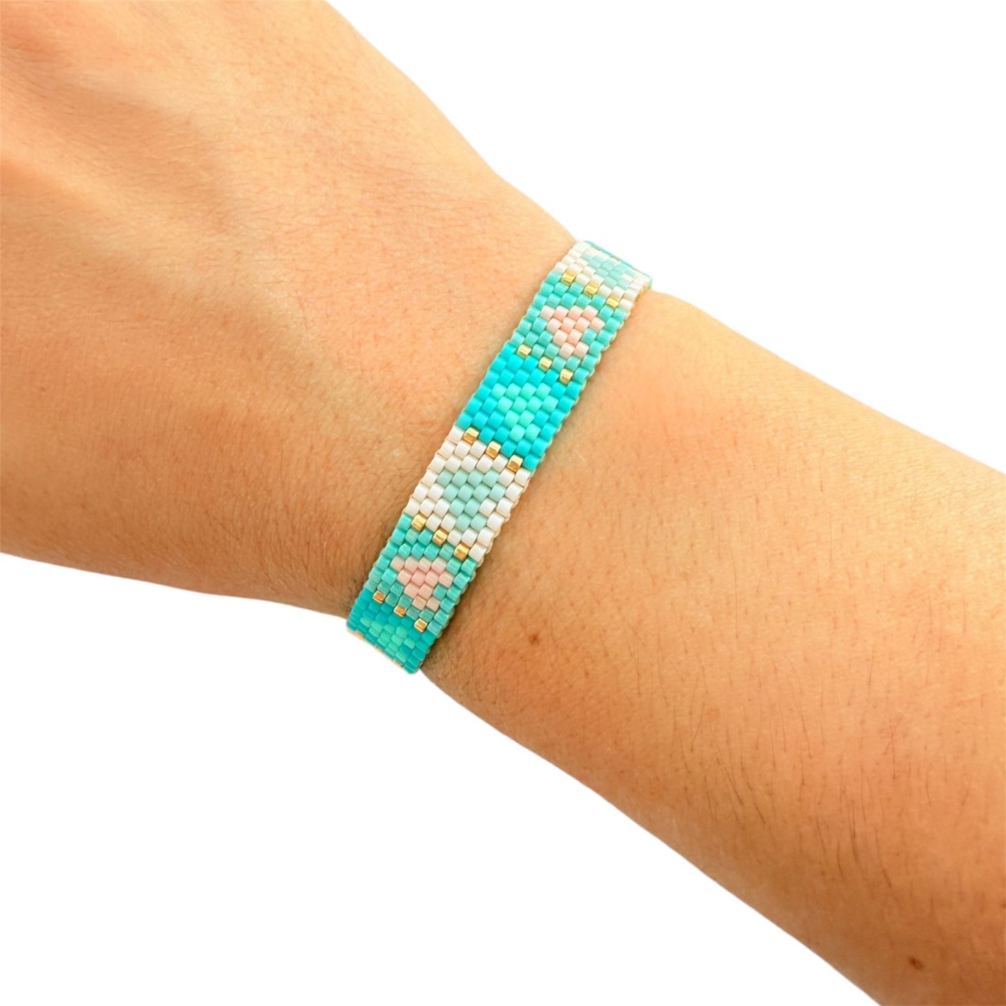 Pulsera Miyuki Corazones