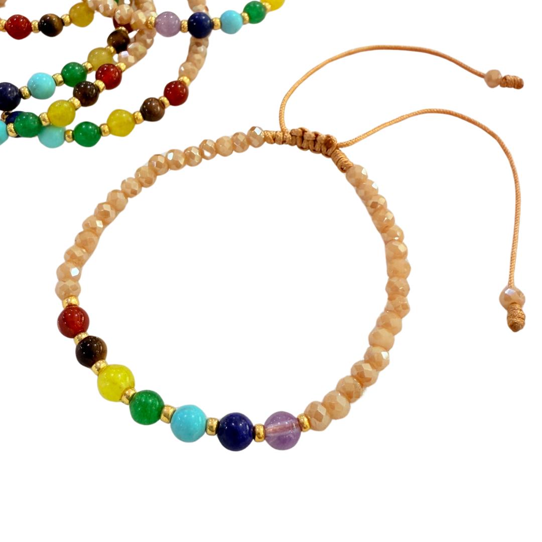 Pulsera Chakras 4mm
