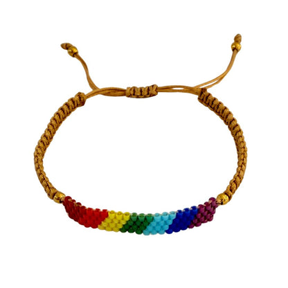 Pulsera tejida 7 chakras