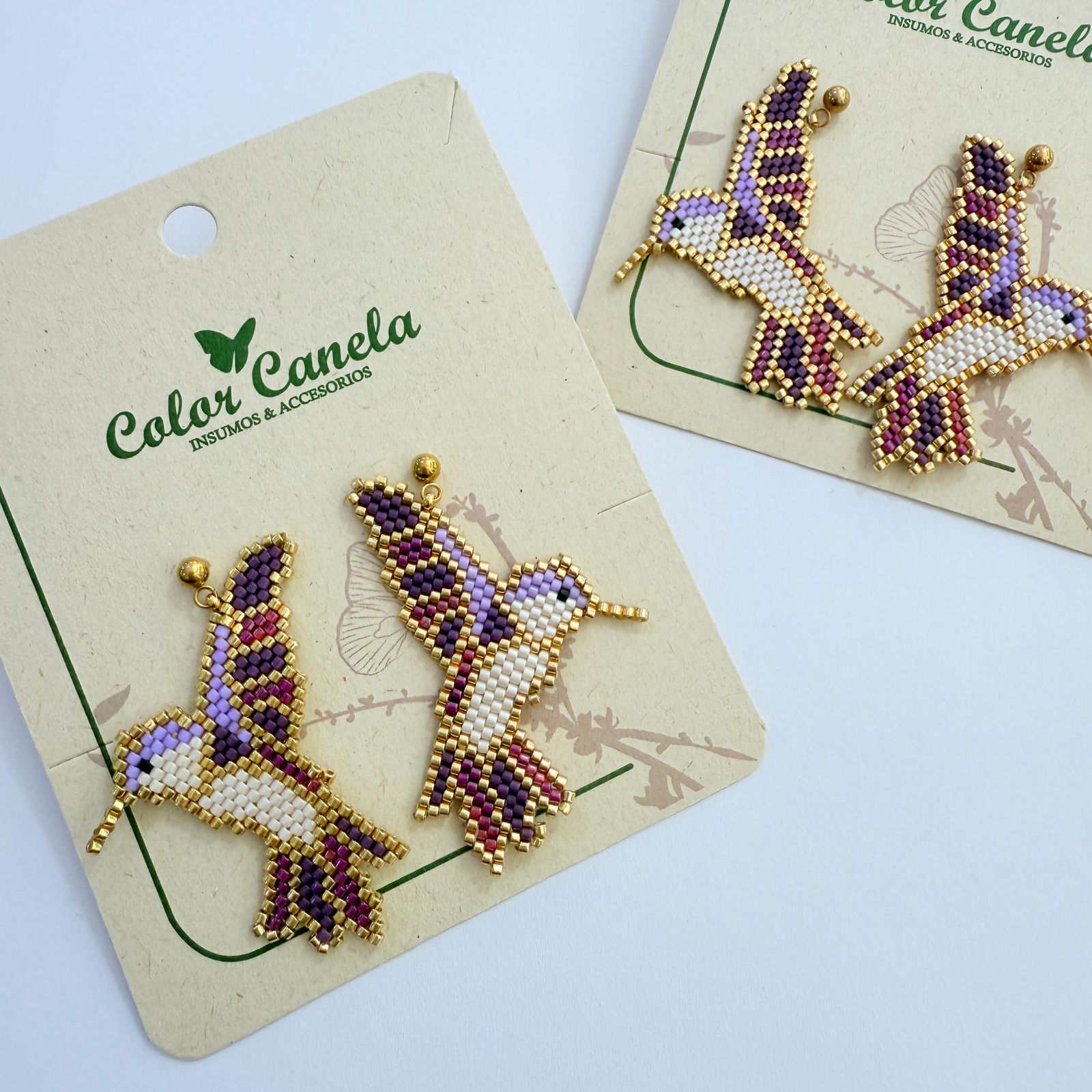 Aretes Colibrí