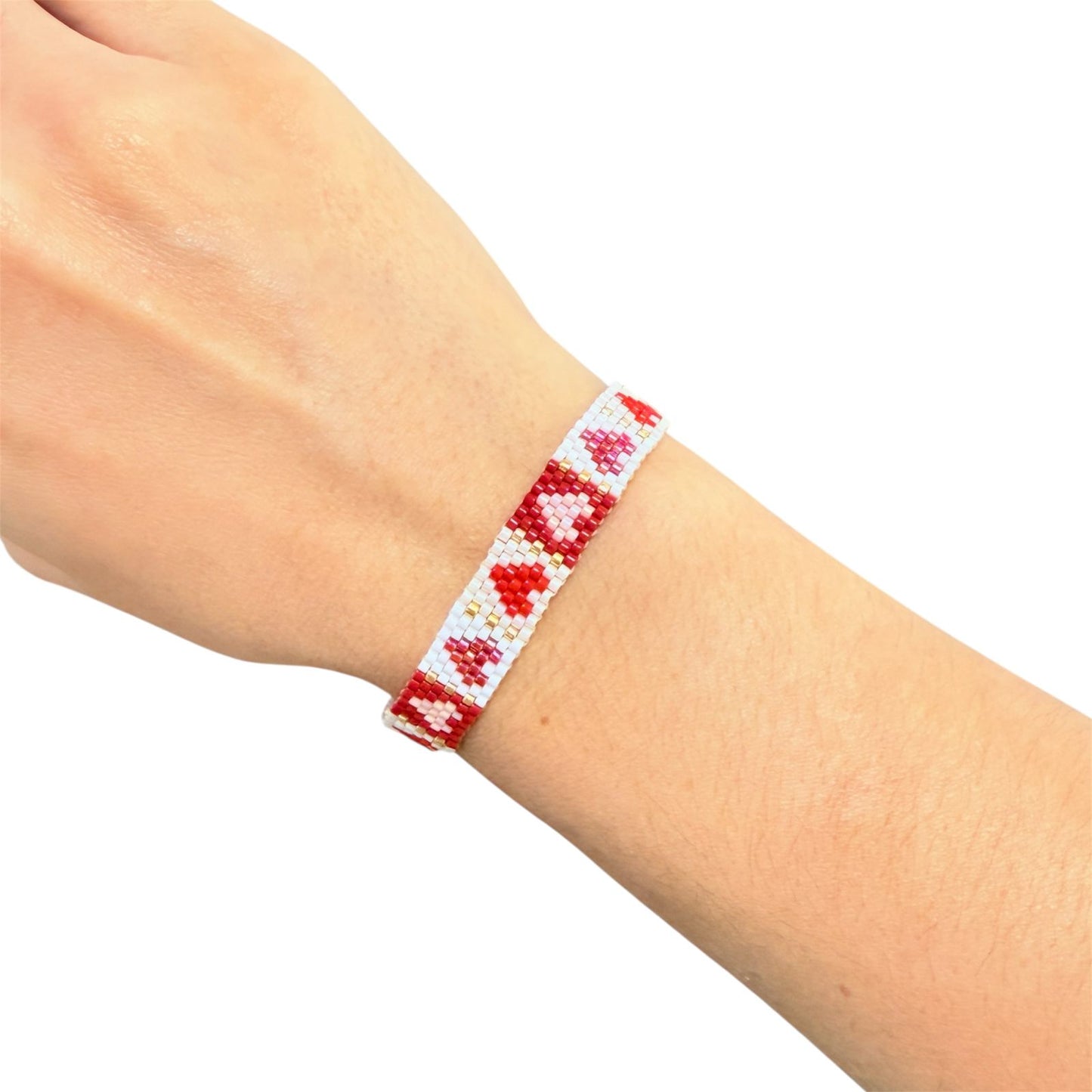 Pulsera Miyuki Corazones