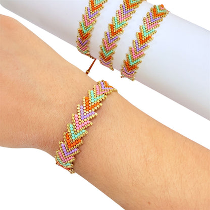 Pulsera Chevron orange