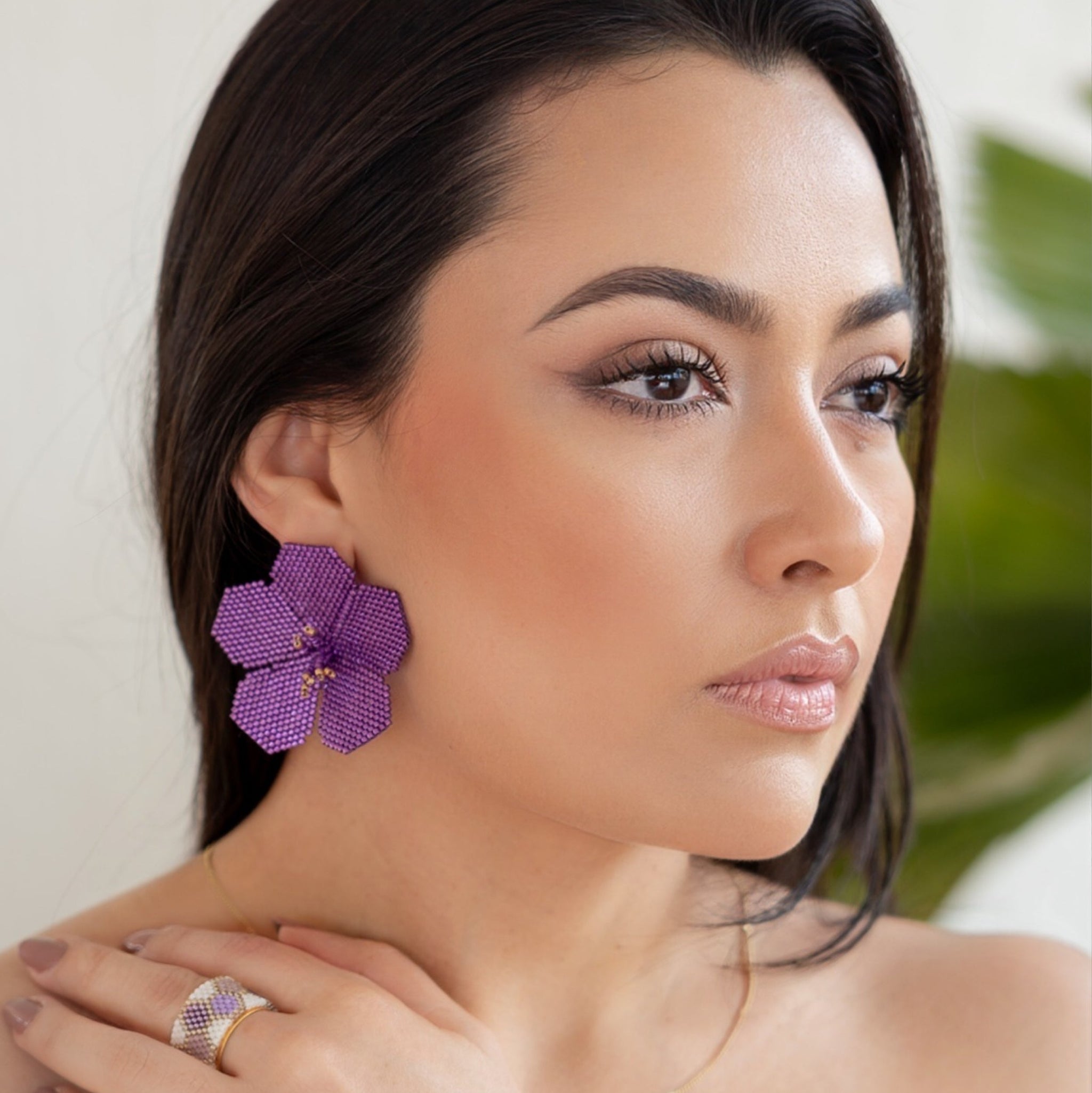 ARETES FLOR MIYUKI