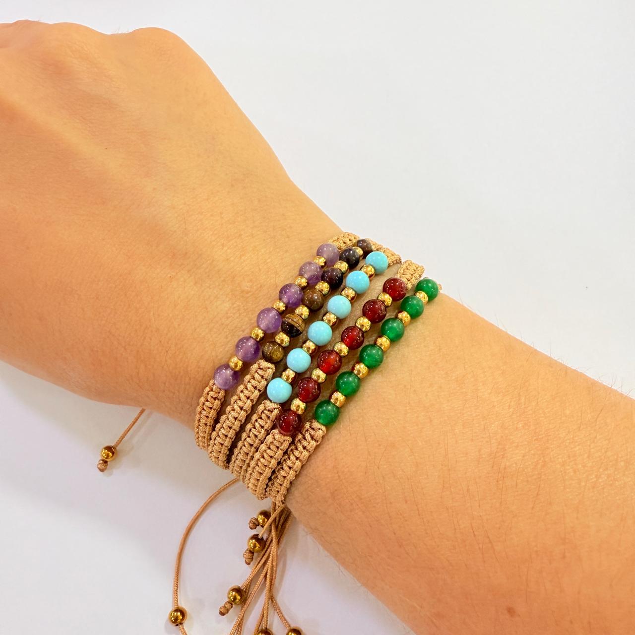 Pulseras Piedra Natural 4mm