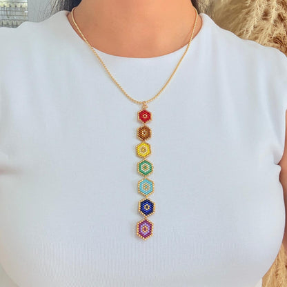 Set Cadena 7 Chakras en Miyuki