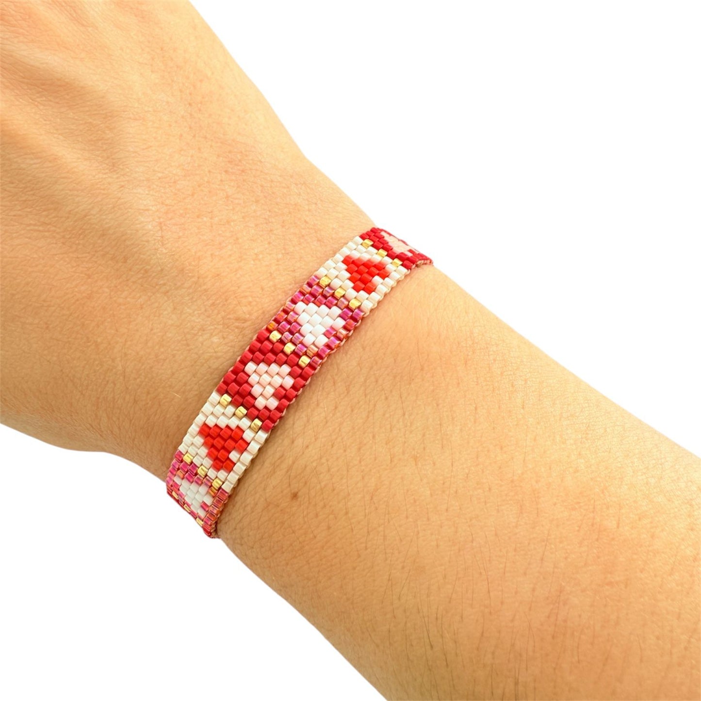 Pulsera Miyuki Corazones