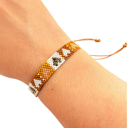 Pulsera Miyuki Corazones