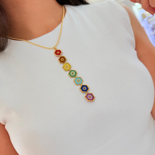 Set Cadena 7 Chakras en Miyuki